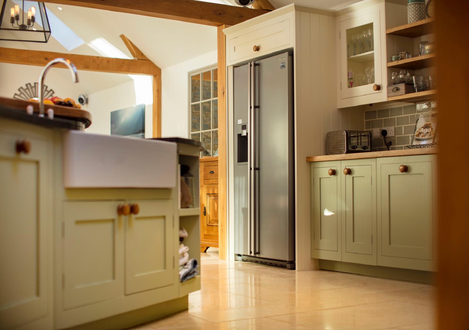 Fitted cabinetry and integrated appliance detail
